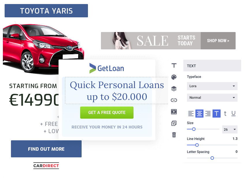 hero image ecommerce banner collage